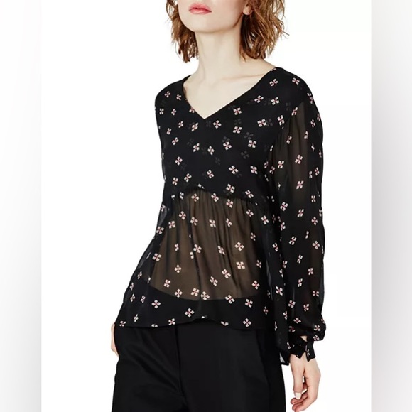 Maje Leona Foulard Print Blouse - Picture 7 of 9